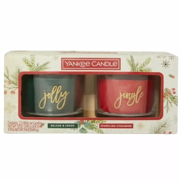 Yankee Candle Other - ❤️YC BALSAM & CEDAR SPARKLING CINNAMON NIB SET